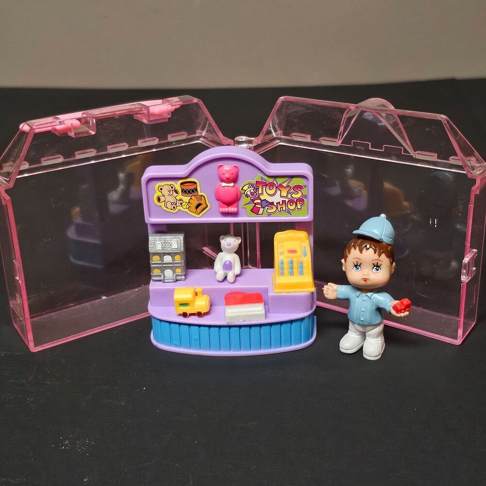 Vtg Teddy's Home Toy Store Miniature Toy Playsets Polyfect Toys 1990s